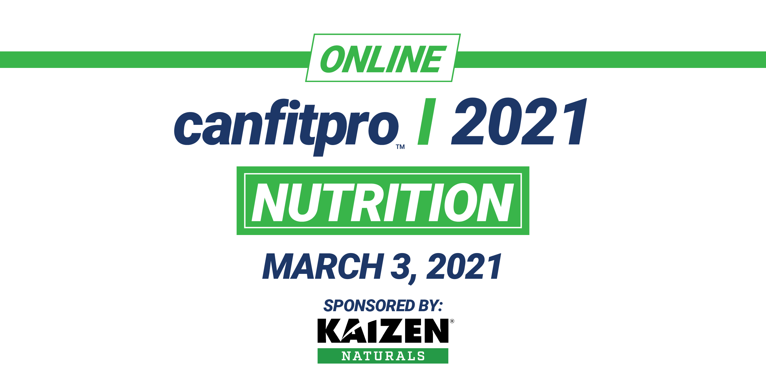 Canfitpro 2021 Online: Nutrition